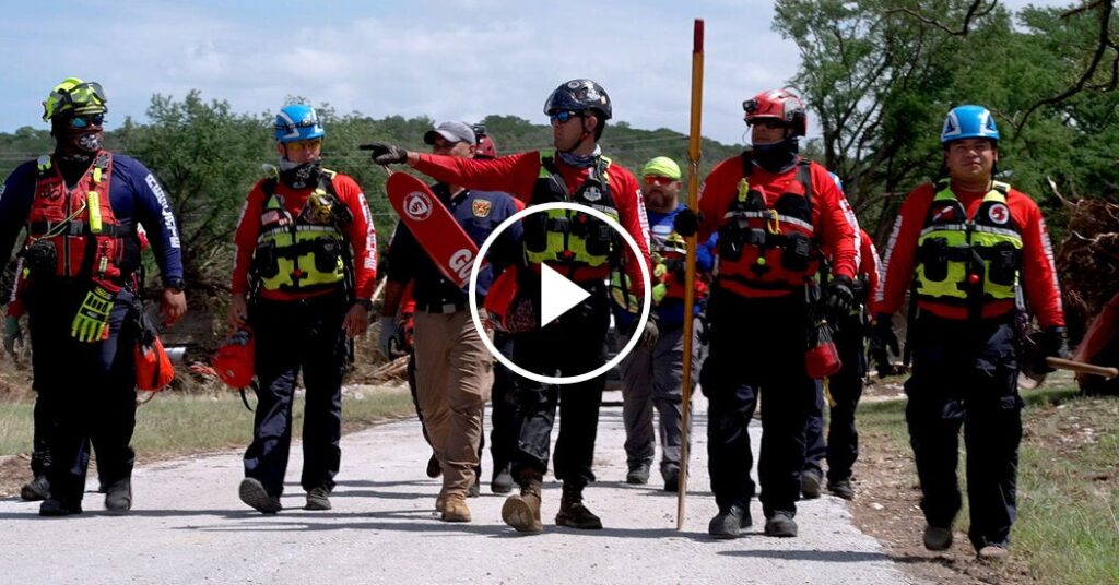 Mexican Firefighters Join Search for the Missing in Texas