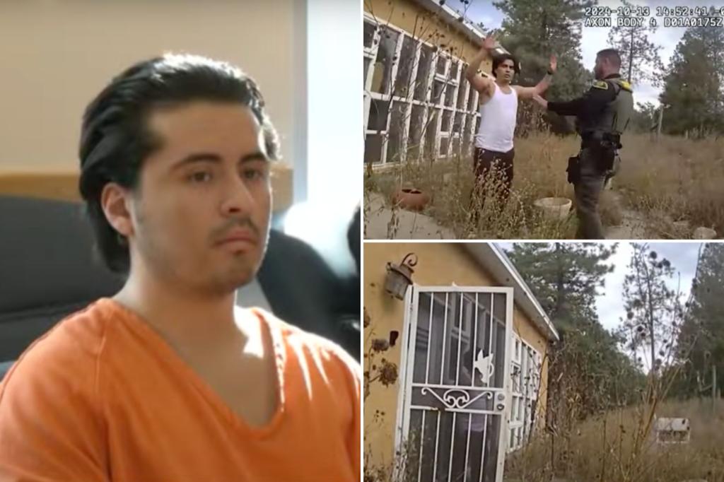 New Mexico brute Adlai Mestre allegedly shot parents, teen sister and family dog to death -- and dragged their corpses to ravine to 'bury them'