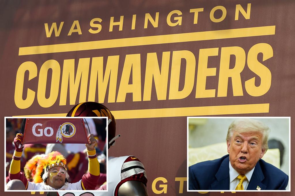 Trump calls on NFL's Washington Commanders owner to bring back Redskins name