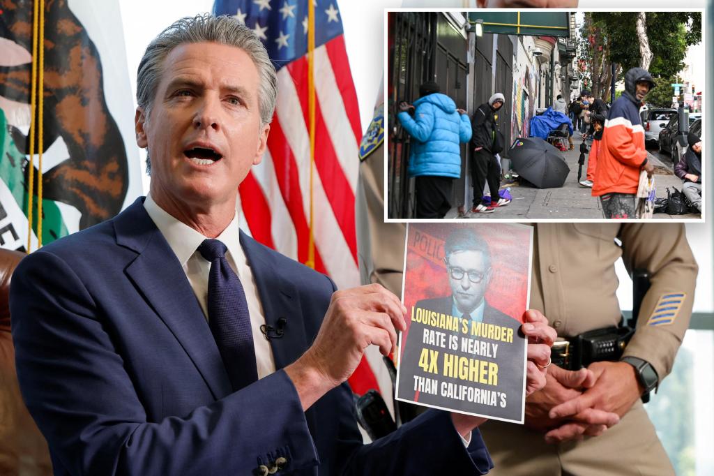 California Gov. Newsom says crime is higher in Republican-led cities as San Francisco residents sue over drug policies destroying their city
