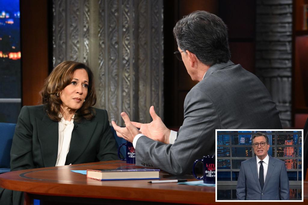 Stephen Colbert needles Kamala Harris after she can't answer simple question