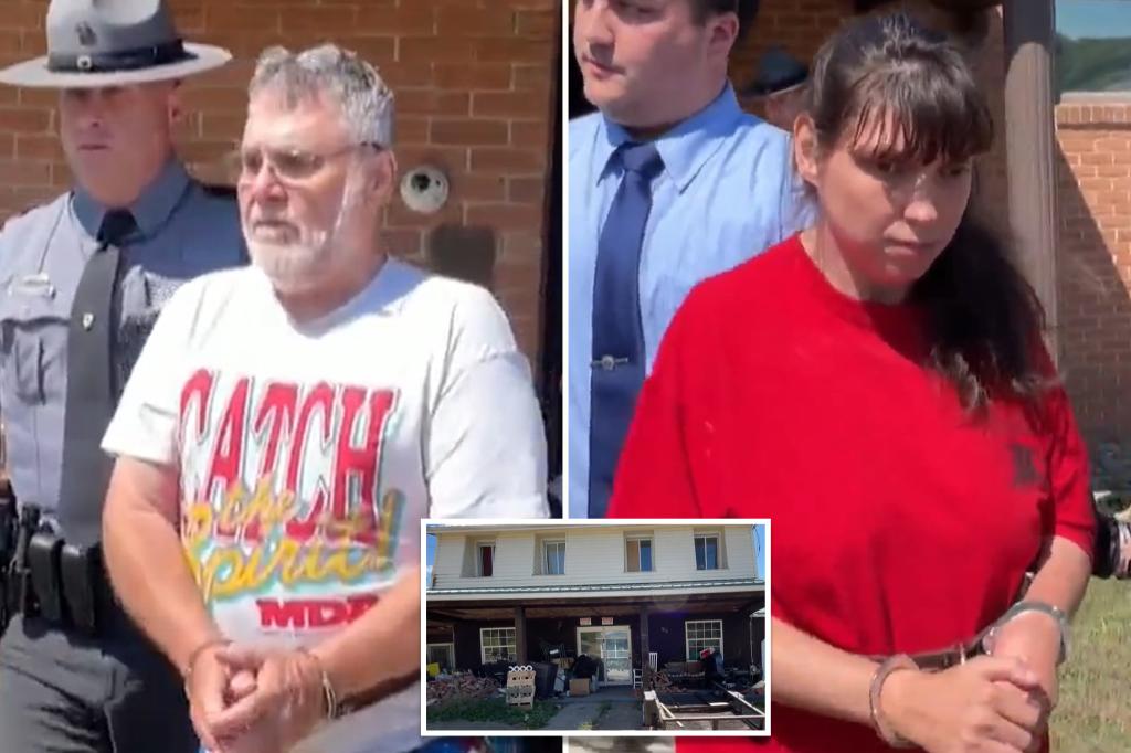 Pennsylvania couple arrested after 5 children found locked in 'sickening' dungeon
